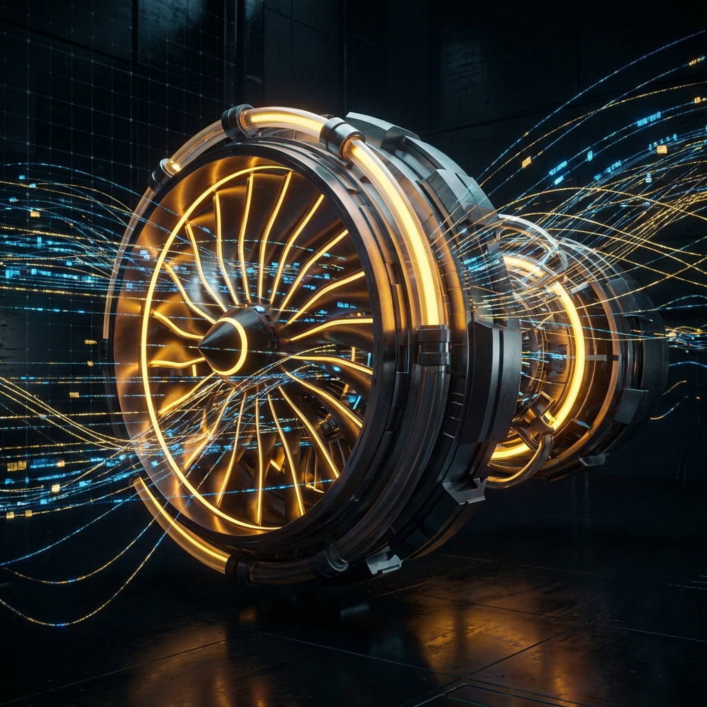 Abstract 3D cybernetic turbine